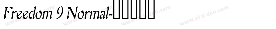 Freedom 9 Normal字体转换